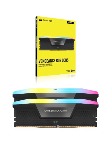 MEMORIA RAM CORSAIR VENGEANCE RGB 32GB(2X16GB)...
