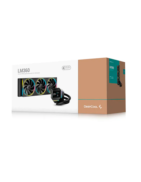 SISTEMA DE ENFRIAMIENTO LIQUIDO DEEPCOOL LM360 ( R-LM360-BKDMMC-1 ) PANTALLA 2.4" IPS | LED-ARGB