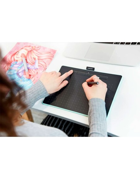 TABLETA GRAFICA WACOM INTUOS CREATIVE PEN (CTL6100WLE0) BT - MEDIUM GREEN
