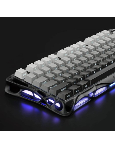 TECLADO GAMER GRAVASTAR MERCURY K1 ( GSK1-GBLK ) WIRELESS - BT - WIRED | SWITCH KAILH CHERRY PINK LINEAR | LED-RGB
