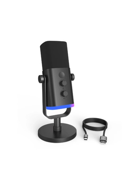 MICROFONO FIFINE AM8 AMPLIGAME ( AM8-B ) BLACK | XLR DINAMICO | LED-RGB