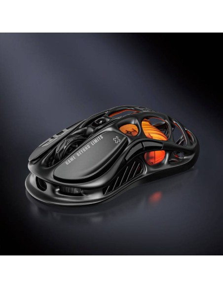 MOUSE GAMER GRAVASTAR MERCURY M2 ( M2-BLK ) WIRELESS | SENSOR PAW3395 - 26K DPI | STEALTH BLACK | LED-RGB
