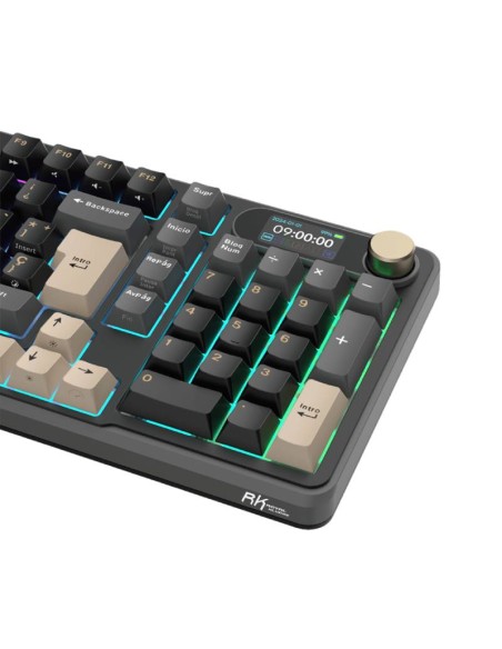 TECLADO GAMER ROYAL KLUDGE (RK-S98) WIRELESS - BT - WIRED | PHANTOM | SWITCH CHARTREUSE | LED-RGB