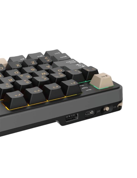 TECLADO GAMER ROYAL KLUDGE (RK-S98) WIRELESS - BT - WIRED | PHANTOM | SWITCH CHARTREUSE | LED-RGB