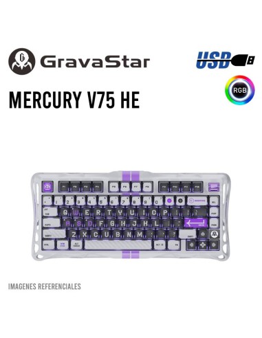 TECLADO GAMER GRAVASTAR MERCURY V75 HE...