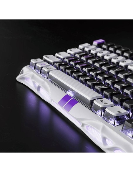 TECLADO GAMER GRAVASTAR MERCURY V75 HE (GSV75-GWT) MECANICO|MECHA GRAY| SWITCH HALL EFFECT| LED-RGB
