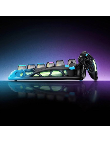 TECLADO GAMER GRAVASTAR MERCURY V75 PRO HE NEON GRAFFITI (GSV75PRO-CG-BLK) MECANICO| SWITCH HALL EFFECT| LED-RGB