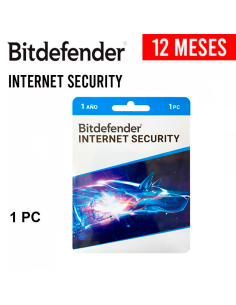 ANTIVIRUS BITDEFENDER INTERNET SECURITY 1 PC 12 MESES...