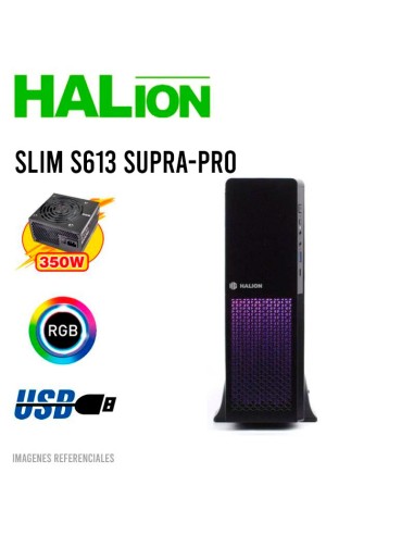 CASE HALION SLIM S613 SUPRA-PRO | 350W | LED RGB