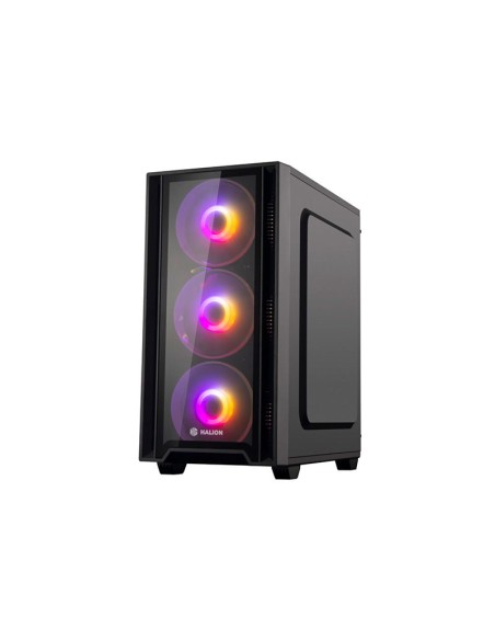 CASE GAMER HALION RAGNAROK 320 ( RAGNAROK-320 ) 550W | VIDRIO TEMPLADO | LED-RGB