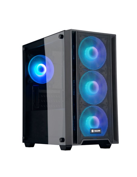 CASE GAMER HALION RAGNAROK 321 ( RAGNAROK-321 ) 550W | VIDRIO TEMPLADO | LED-RGB