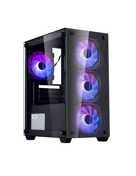 CASE GAMER HALION RAGNAROK 323 550W BLACK 4X12 ARGB VIDRIO TEMPLADO