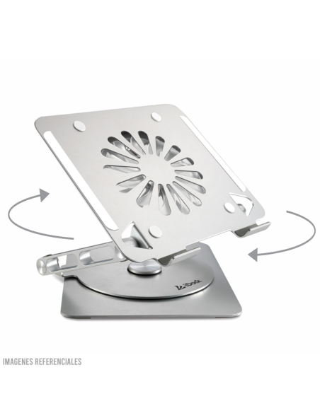 STAND PARA LAPTOP IDOCK GALAXY I60 3.0 (N79-360) ERGONOMICO 360°| 5-USB| ALUMINIO