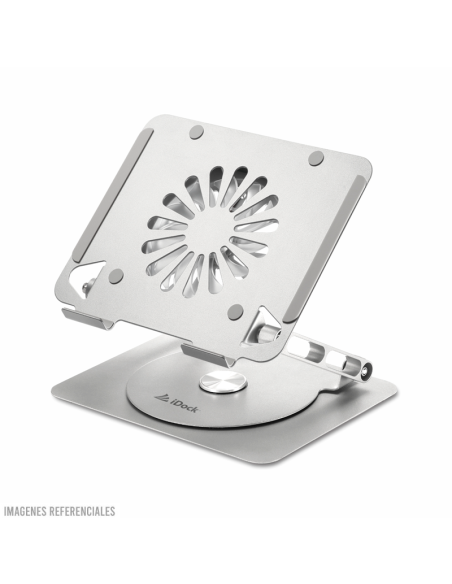 STAND PARA LAPTOP IDOCK GALAXY I60 3.0 (N79-360) ERGONOMICO 360°| 5-USB| ALUMINIO