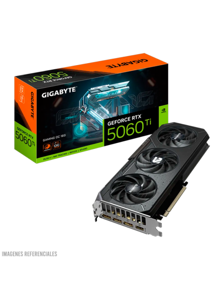 TARJETA DE VIDEO GIGABYTE GEFORTE RTX 5060 TI 16GB GAMING OC (GV-N506TGAMING OC-16GD) GDDR7|128 BIT