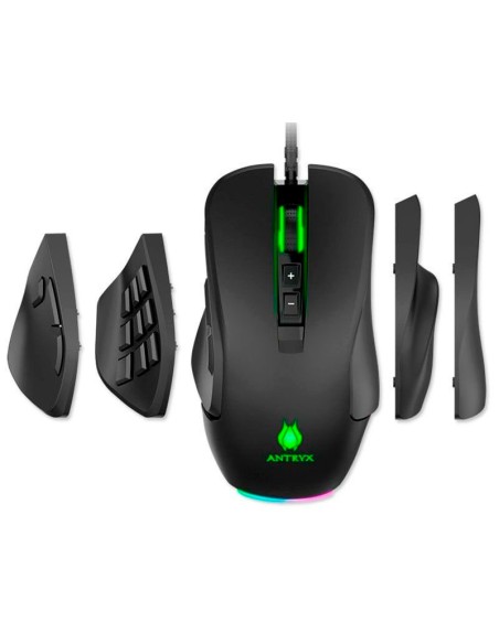 MOUSE GAMER ANTRYX XCALIBUR CHROME STORM ( AGM-CS7500K ) DPI 16400 | LED-RGB