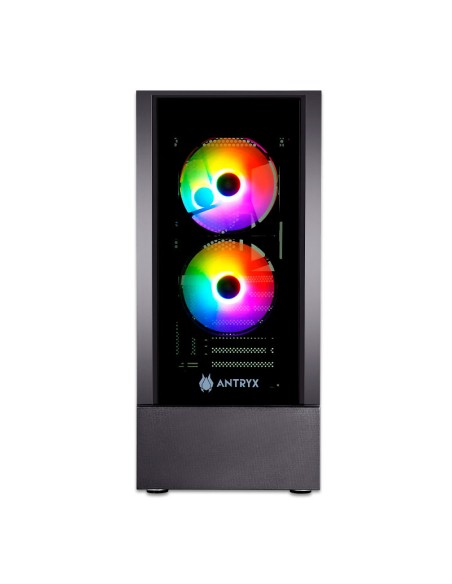 CASE ANTRYX RX 240 (AC-RX240KFR-500CP) 500W | 1 PANEL VIDRIO | LED-RAINBOW