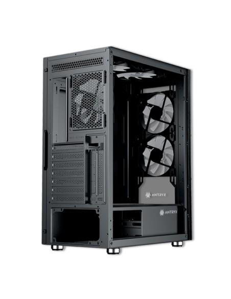 CASE ANTRYX RX 240 (AC-RX240KFR-500CP) 500W | 1 PANEL VIDRIO | LED-RAINBOW