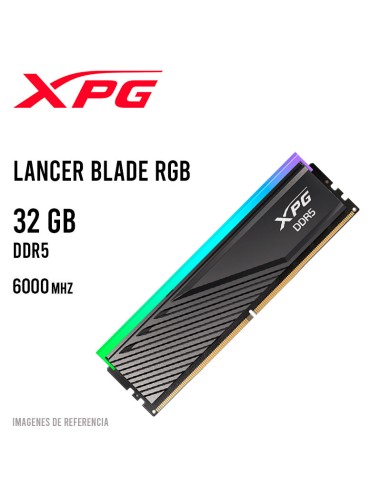 MEMORIA RAM XPG LANCER RGB 32GB/6000MHZ DDR5 BK...