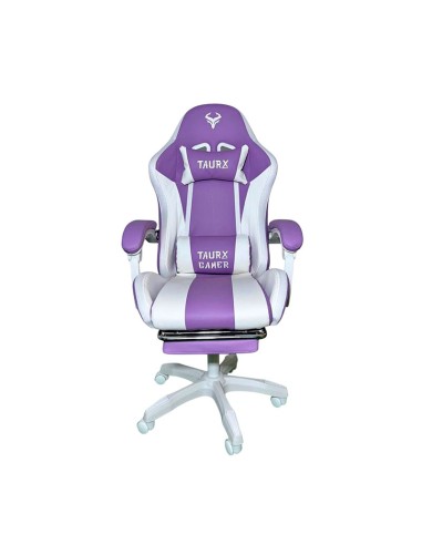 SILLA GAMER TAURX YT-1209 RGB BLANCO/LILA |...