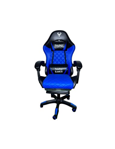 SILLA GAMER TAURX YT SERIES NEGRO/AZUL