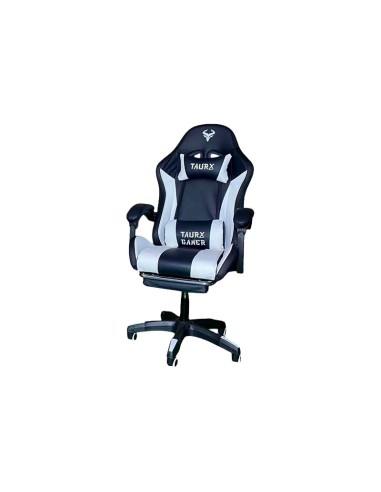 SILLA GAMER TAURX YT SERIES NEGRO/BLANCO