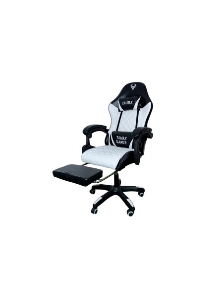 SILLA GAMER TAURX YT SERIES NEGRO/BLANCO