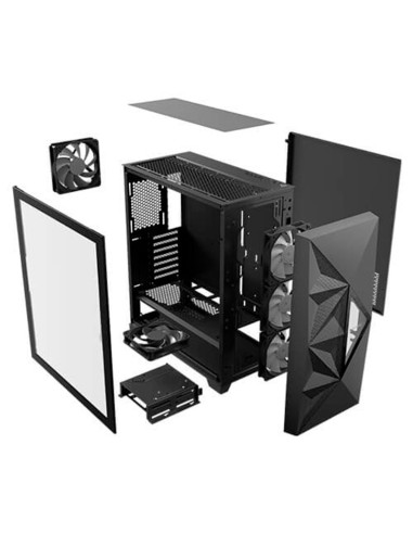 CASE ANTEC DF800 FLUX BLACK ARGB SIN FUENTE...