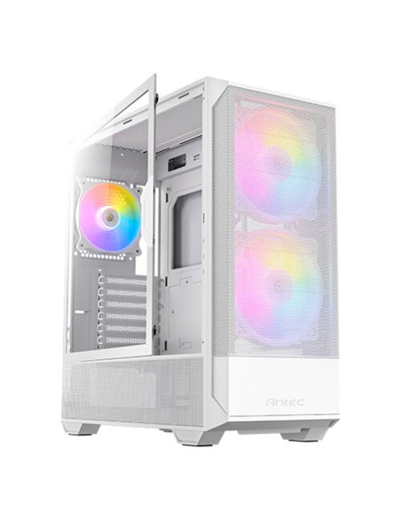 CASE GAMER ANTEC NX416L WHITE ( 0-761345-10016-8 ) S/FUENTE | VIDRIO TEMPLADO | LED-ARGB