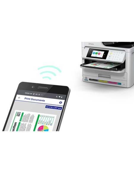 IMPRESORA MULTIFUNCIONAL EPSON WORKFORCE WF-C5810 DUPLEX USB/WIFI/LAN/FAX (C11CK24301)