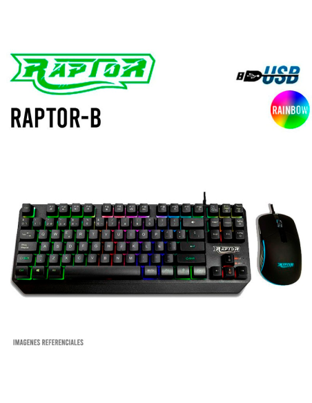 PC GAMER RENGOKU ULTRA 5-225 16GB 1TB SSD GEFORCE RTX 5050 8GB + 23.8 FHD 144HZ + KIT RAPTOR