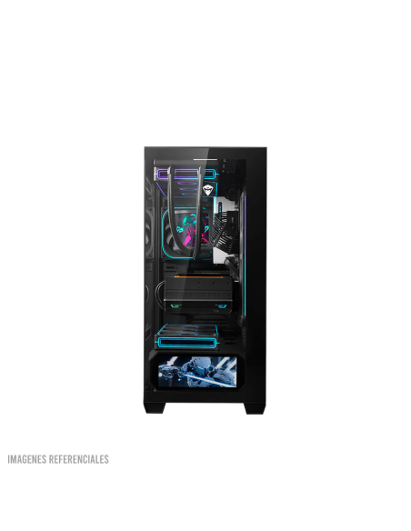 CASE GAMER THUNDEROBOT BLACKWARRIOR ( GQX25ABS ) | VIDRIO TEMPLADO MAGNETICO