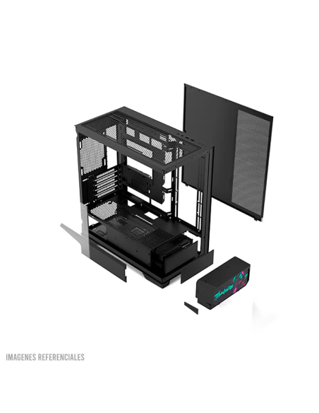 CASE GAMER THUNDEROBOT BLACKWARRIOR ( GQX25ABS ) | VIDRIO TEMPLADO MAGNETICO