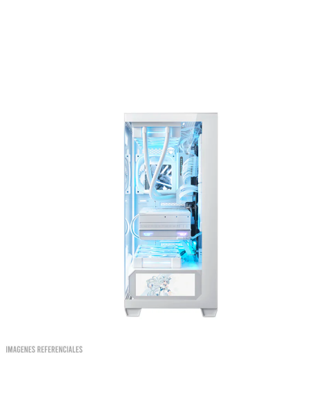 CASE GAMER THUNDEROBOT BLACKWARRIOR WHITE ( GQX25AWS ) | VIDRIO TEMPLADO MAGNETICO