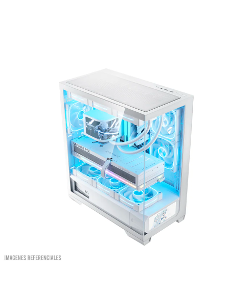 CASE GAMER THUNDEROBOT BLACKWARRIOR WHITE ( GQX25AWS ) | VIDRIO TEMPLADO MAGNETICO