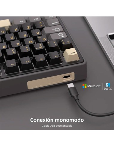 TECLADO GAMER ROYAL KLUDGE ( RK R75) PHANTOM|...