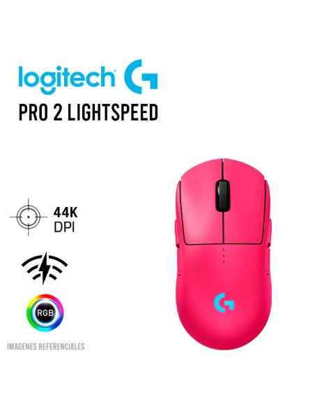 MOUSE GAMER LOGITECH G PRO 2 LIGHTSPEED (910-007308) WIRELESS SENSOR HERO 2-44K DPI