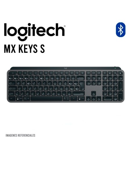 TECLADO LOGITECH MX KEYS S WIRELESS ILLUMINATED BLUETOOTH ( 920-011561 )