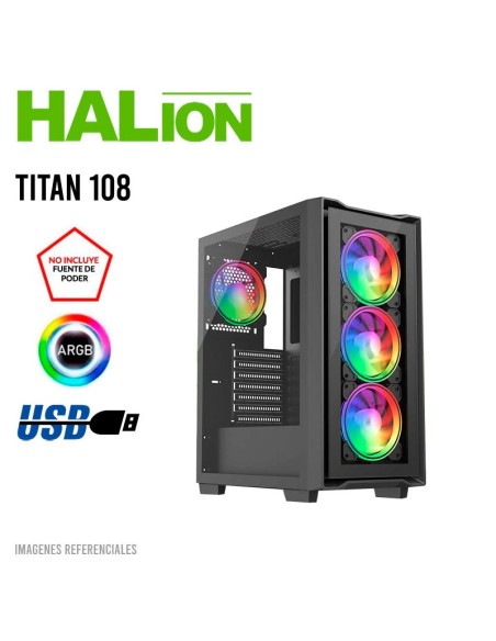 COMPUTADORA GAMER HANZO INTEL I3 13100F 16GB 500GB SSD RTX 3050 6GB + 23.8 FHD + KIT RAPTOR