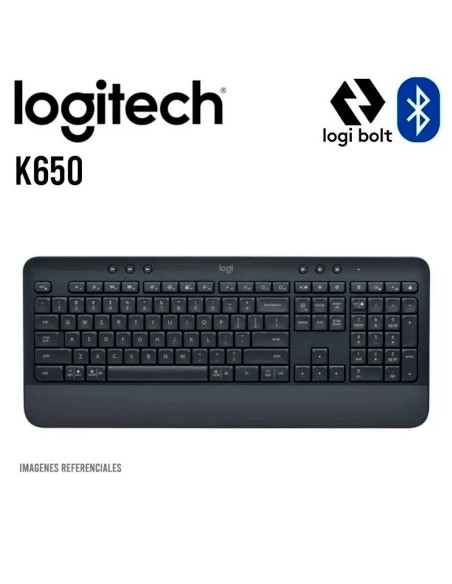 TECLADO LOGITECH K650 (920-010910) WIRELESS| BLUETOOTH| SP