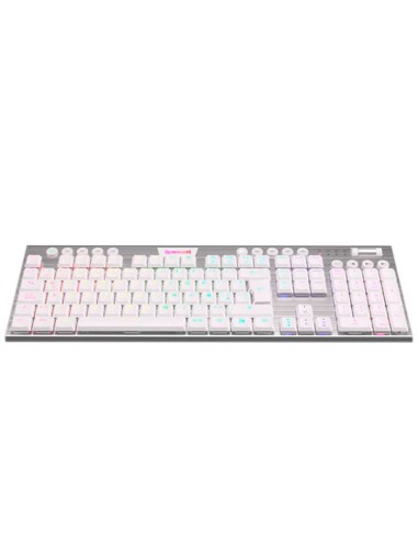 TECLADO GAMER REDRAGON HORUS FS WHITE WIRELESS...