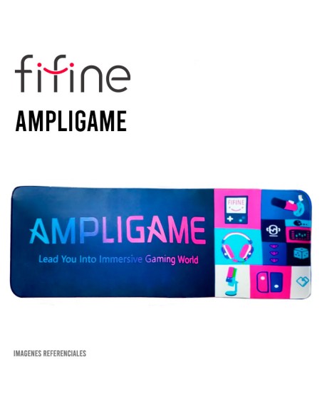 PAD MOUSE FIFINE AZUL MARINO/ DISEÑO AMPLIGAME (75X30) XL