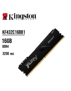 MEMORIA KINGSTON FURY BEAST 16GB DDR4 3200 BLACK...