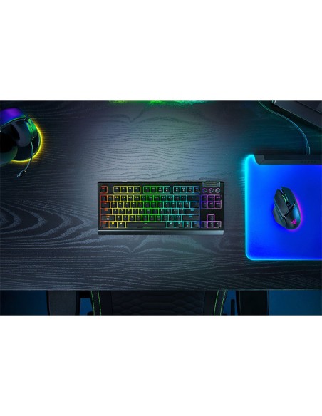 TECLADO GAMER RAZER BLACKWIDOW V4 TENKEYLESS HYPERSPEED (RZ03-05480600-R311) WIRELEES- SWITCH NARANJA