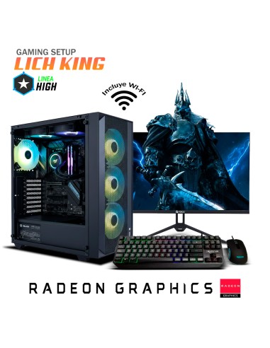 PC GAMER LICH KING RYZEN 7-5700G 16GB 500GB SSD...