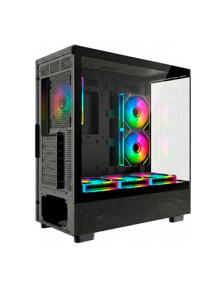 CASE THELION MAGNUS MG-215 DIGITAL S/FUENTE| V.TEMPLADO CURVO| 6 LED-ARGB