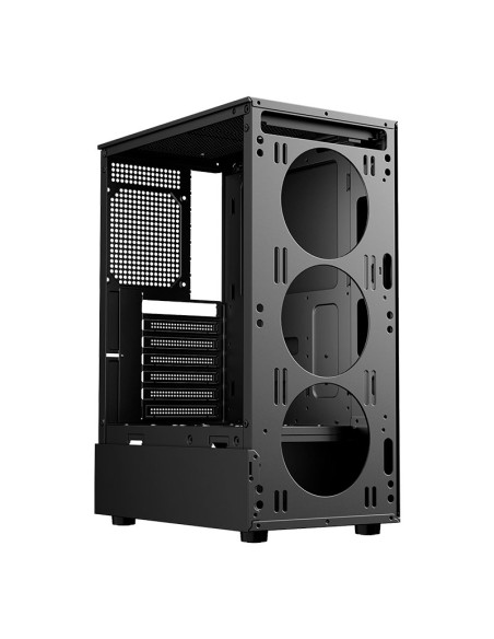CASE GAMER HALION DATAONE ZIGMA G02 VIDRIO TEMPLADO| S/FUENTE| 4 LED-RGB
