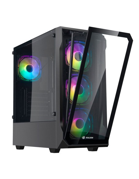 CASE GAMER HALION INFINITY 415 VIDRIO TEMPLADO| 600W| 4 LED-ARGB