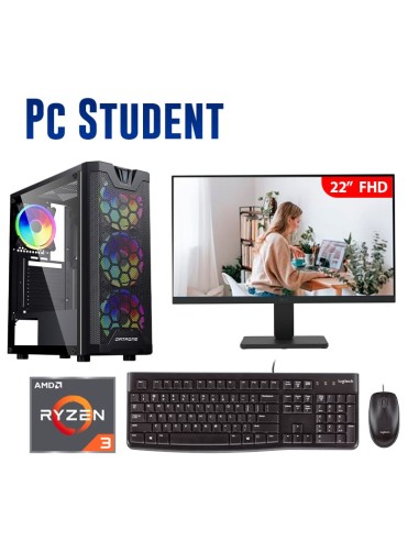 COMPUTADORA STUDENT RYZEN 3-3200G 8GB 500GB SSD...