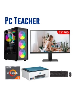 COMPUTADORA TEACHER RYZEN 5-5600GT 16GB 500GB SSD + 22...